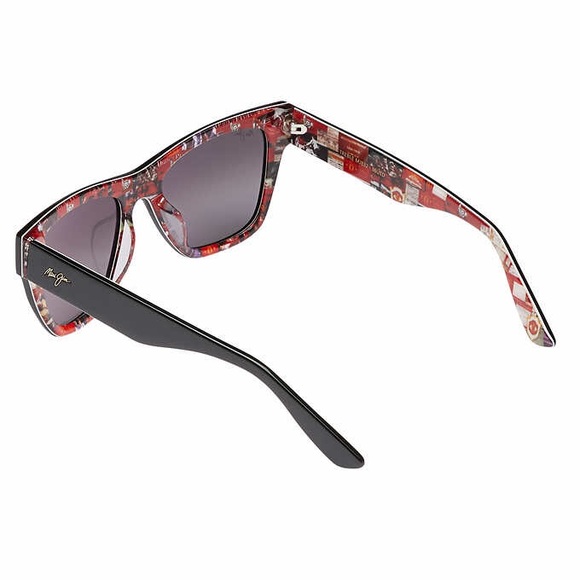 Maui Jim Treble Manchester United Black Gloss w/ Treble Collage Polarized . - Picture 4 of 6